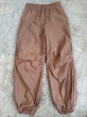 A.L.C. Ruched Drawstring Keegan Jogger Pants in tawny pink